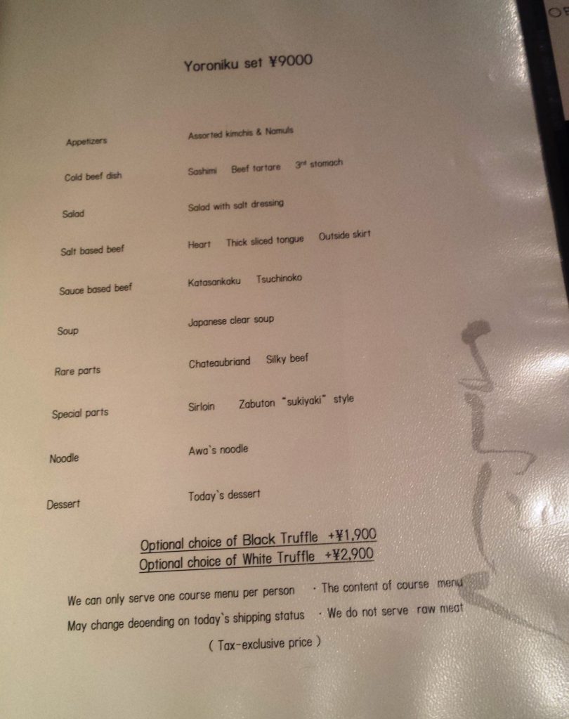 Set menu