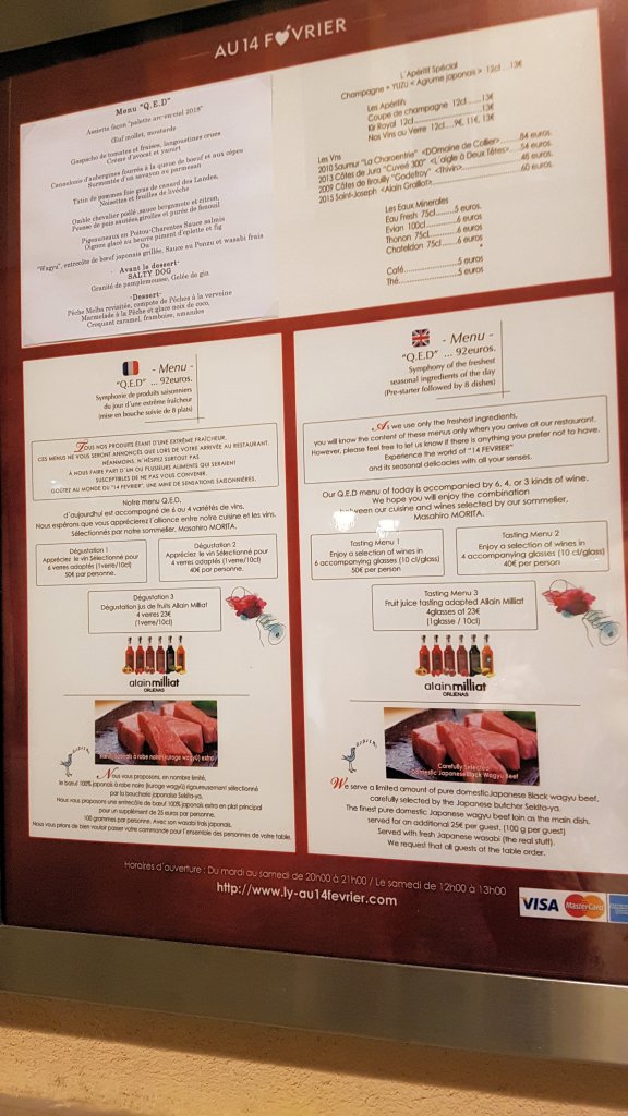 Food board, au 14 Fevrier restaurant Lyon