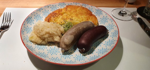 August Zurich, Blood and liver sausage, Rösti