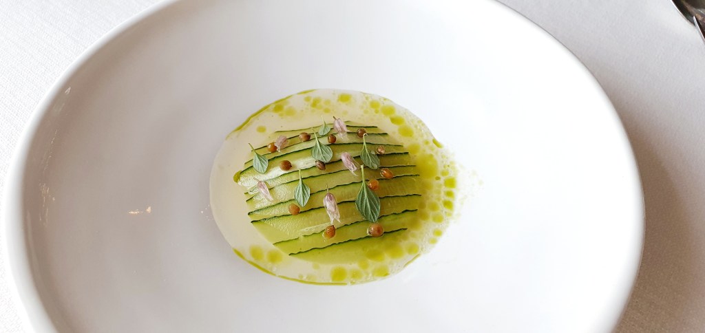 Scallop, sea urchin, cucumber and onion